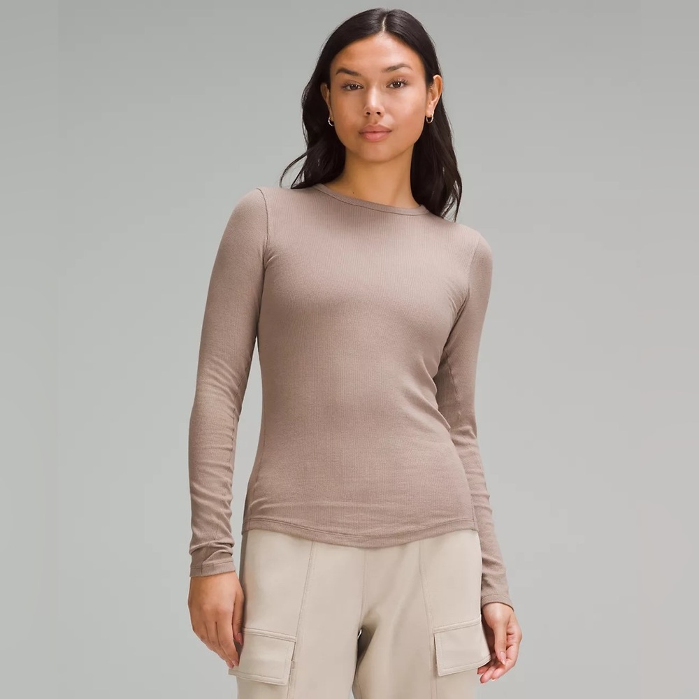 NWT Lululemon Hold Tight Long-Sleeve Shirt In Taupe